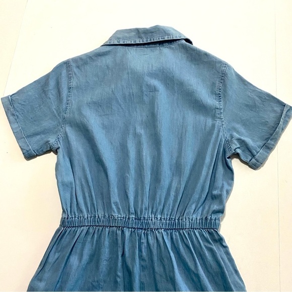 Sincerely Jules Light Blue Jumpsuit Size Small Cotton Chambray Denim Summer - Picture 10 of 16